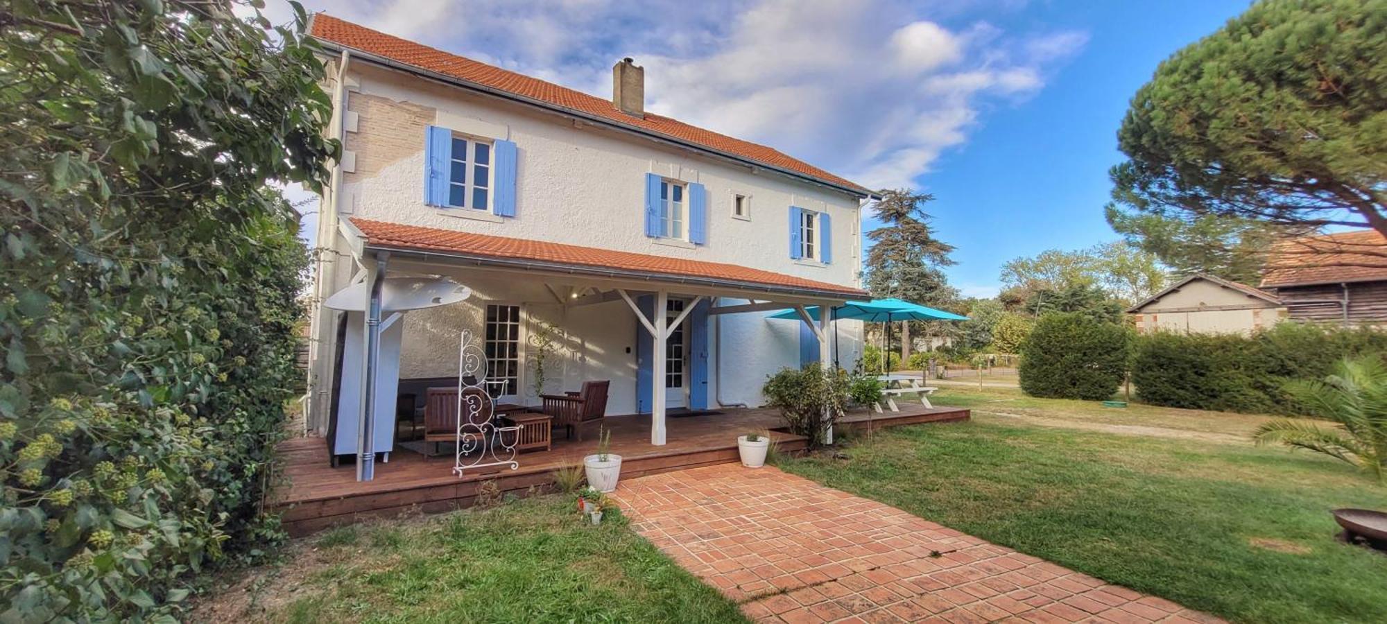 Charmante Maison Dans Les Landes X 10 Avec Piscine Et Salle D Escalade Lue Exterior photo